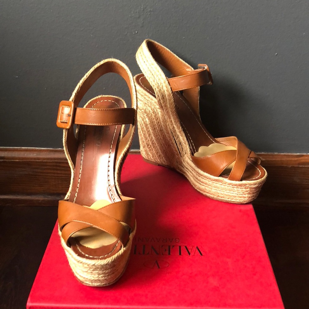 VALENTINO ST. TROPEZ ESPADRILLE WEDGES